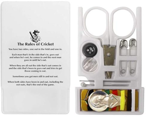 Azeeda 'Lustige Cricket-Regeln' Mini Reisenähset (SE00033334)