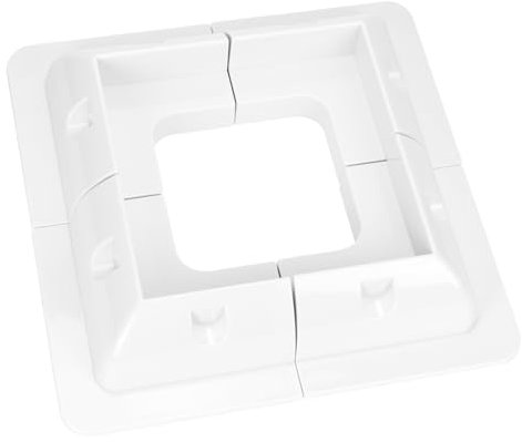 QWORK® Supports de montage de panneaux solaires, sans perçage, pour camping-cars, camping-cars, toits, blanc, 4 kits