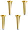 JINGSHIQIAOPL 8 bis 20 cm Möbelfüße Verstellbar aus Metall, Füsse für Schränke, Füße für Möbel 4er-Set (Schwarz, Gold, Grau, Weiß)(Gold,20CM/8IN)
