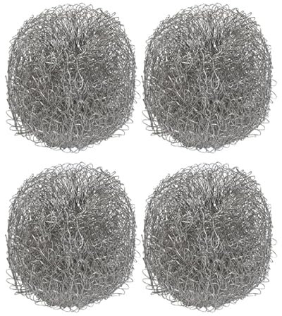 Dezpo Stainless Steel Kettle Descaler Balls, Set of 4 - Effective Limescale Remover, Reusable and Durable Silver Descaling Balls for Clean Kettles & Coffee Makers