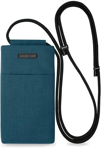 Adore June Move - Bolso bandolera compatible con smartphones de 6,7 a 7,0 pulgadas (como iPhone 16 Pro Max, 16 Plus, Galaxy S25 Ultra, Pixel 8 Pro), correa ajustable, color azul océano