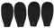 Bierflasche Isolator Ärmel, 4 Pack schwarz Bierflasche Ärmel Ultra Thick Neopren Bierflasche Abdeckungen, Zip-up Flasche Jacken, Anti-Rutsch-Bierflasche Kühler Ärmel