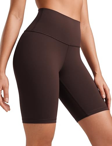 CRZ YOGA Butterluxe Biker Shorts 8 Hot Fudge Brown 8
