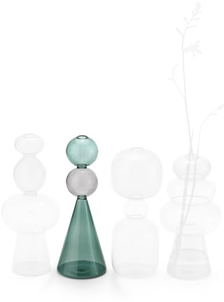 PHILIPPI - CURIOSA Vasen - geometische Glaskunst in 4 Formen (Kegel)