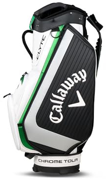 Callaway Golf ELYTE Staff Trolley-Tasche, Weiß/Schwarz/Grün