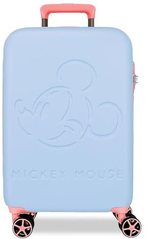 Disney Mickey Crazy Trip Kabinenkoffer, blau, 36 x 55 x 20 cm, starr, 2,5 kg, TSA-Verschluss, ABS, 2,5 kg, 39,6 l, Handgepäck, blau, Talla única, Kabinenkoffer