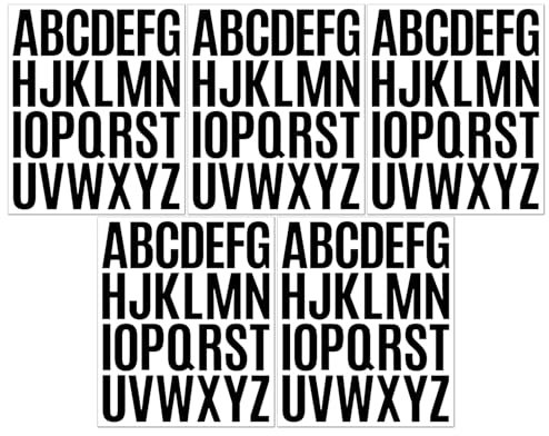 5 Pcs Iron on Letters,Heart Transfers Patches Iron-On Letter Printing Baby Logo Name Personalised Black Custom Decorations Font Hot Stamp Large Names Transfer,for T Shirts Clothing Fabric Running Vest