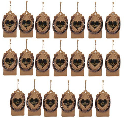 Metall Anhänger Hochzeit bevorzugt Retro dunkle Bronze Polierhochzeit Party liefert ationen für Land Hochzeit westliche Party Metallpapier Hanf 20 Stücke