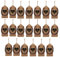 Metall Anhänger Hochzeit bevorzugt Retro dunkle Bronze Polierhochzeit Party liefert ationen für Land Hochzeit westliche Party Metallpapier Hanf 20 Stücke