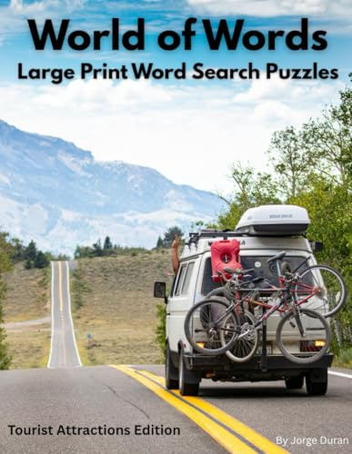 World of Words: Large Print Word Search Puzzles - Tourist Attractions