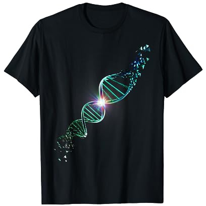 Shattered DNA Genetics T-Shirt Science Biology Shirts