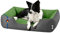 BedDog Hundebett XL - Hundekissen - Hundekorb - Hundecouch - Hundesofa - Bezug abziehbar, Waschbar, für Mittel-Große Hunde