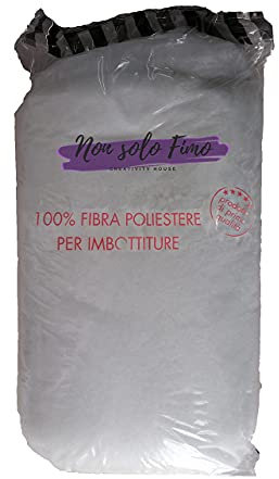 NonSoloFimo 1 kg Ovatta Sintetica per Imbottitura Cuscini Peluche bomboniere Fiocchi Bambole
