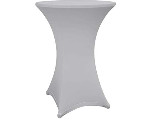 Lumaland 1x hochwertige Stehtischhusse 80-85 cm, ÖKO-TEX® Zertifikat | Stretch Tisch-Überzug schnelltrocknend, Husse mit Verstärkung im Fußbereich | Waschbar, pflegeleicht & langlebig