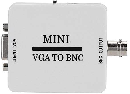 VBESTLIFE Convertitore VGA a BNC, Adattatore Video HD VGA a BNC Mini convertitore 1080P per videoconferenza Monitor Home Theater HDTV, TV, Computer, ECC.