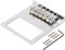 Senmubery Chevalet de Guitare Humbucker 6 Cordes à 6 Rouleaux pour Guitare Tele Telecaster (Chrome)