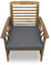 chilly pilley Stuhlkissen Gartenkissen Gartenstühle Stuhlauflage Stuhlpolster Sitzkissen Abnembar Bezug Mit Reißverschluss Auflage Set Garten Kissen (4er Set 40x40x5, Grau)