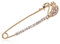 Kristall Schwan Brosche Anstecknadel Anstecker gold K47