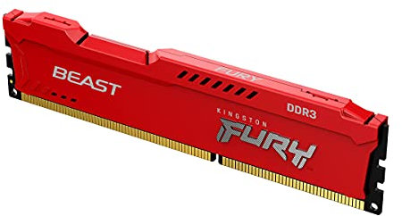 Kingston FURY Beast Rosso 8GB 1866MHz DDR3 CL10 Memoria Gaming Kit per Computer Fissi Modulo Singolo KF318C10BR/8