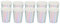 01 Gobelets jetables, gobelets en papier éblouissants de 3,3 x 2,9 x 2,9 pouces 20 pièces pour une utilisation en soirée, etc.(Silver)