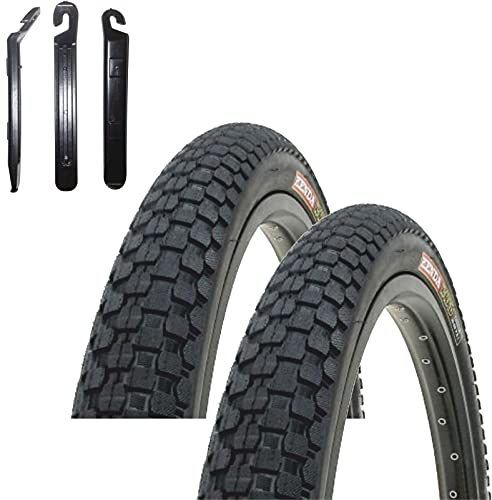 2 x Kenda K-Rad K-905 24 Fahrradreifen Fahrradmantel Schwarz 58-507 (24 x 2.30) inkl. 3 Reifenheber