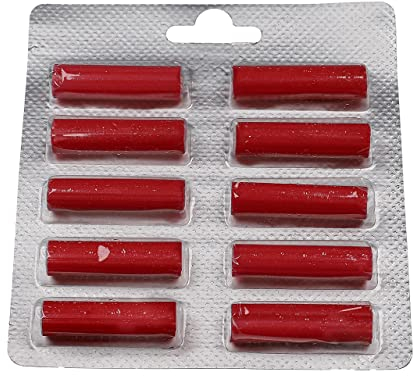 vhbw 10x barrita aromática Universal para aspiradora por ej. Compatible con Miele, Vorwerk, Bosch, Siemens - Sticks desodorantes, Rosa, Rojo
