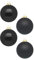 Weihnachtskugeln 12 STK 8cm | Schöne Christbaumkugeln aus Glas | Große Kugeln in Karton-Box | Christbaumschmuck Weihnachtsbaumschmuck Weihnachtsbaumkugeln (Ebony Black | Schwarz Glanz Matt)
