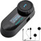FreedConn Bluetooth Motorcycle Intercom Headset T-COM SC BT5.0 Helmet Intercom Headphone Motorbike Earphone Music Sharing Noice Cancellation for Bicyckes/3 Riders Pair/2600Feet with Hard/Soft Mic