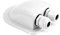 QWORK® 1 Pcs IP68 Solar Cable Entry Gland Waterproof ABS Solar Double Cable Entry Dual Cable Entry Housing for Solar Panels of RV, Caravan and Marine, White
