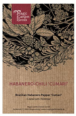 Chile Habanero 'Cumari' (Capsicum chinense) - aprox. 10 semillas