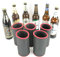 5er Set schwarze Getränkekühler 0,5l Flasche - Bierkühler - Neoprenkühler - passgenau ~Flaschenkühler~ für alle genormten 0,5l Bierflaschen aus hochwertigen 5-6mm starken Neopren (5x schwarz)