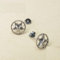 CHABER 925 Sterling Silber Satan Schafskopf Ohrstecker Vintage Pentagramm Ohrstecker Unisex Ohrring Schmuck