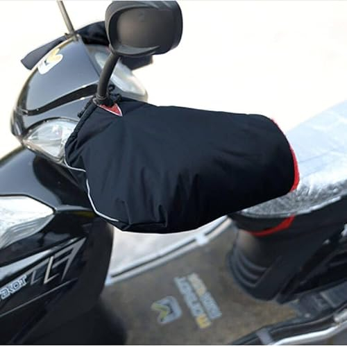 ITODA Manicotto per manubrio da moto, guanti invernali caldi e spessi, antivento, guanti impermeabili per moto, scooter