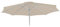 Mendler Ersatz-Bezug für Sonnenschirm N19, Sonnenschirmbezug Ersatzbezug, Ø 3m Stoff/Textil 5kg - Creme