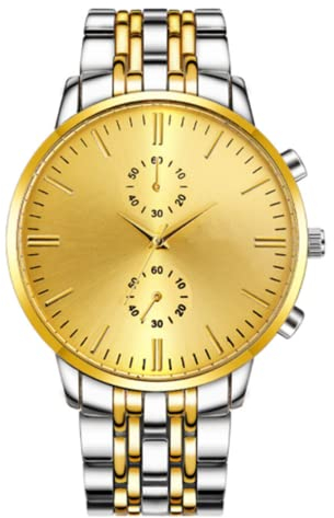 Orologio analogico al Quarzo analogico di Fascia d'Acciaio di Lusso Semplice Scala alla Moda per Il Tempo Libero in Lega di Acciaio