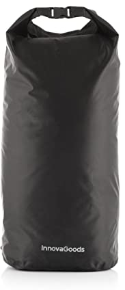 InnovaGoods® Bolsa Estanca, Bolsa Impermeable 20L, Mochila Impermeable Resistente y Muy Ligera, Bolsa Deporte Ideal para Kayak, Paddle Surf, Rafting, Camping, Senderismo, Ciclismo, esquí, Playa.