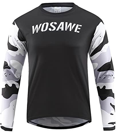 IUNSER Herren Mountainbike Country Downhill Anzug Top Mountainbike Bekleidung Herren Winter (Grey, L)