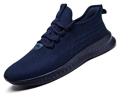 FUJEAK Women's Trainers, Sports Shoes, Lightweight Fashioh Trainers, Shoes, Road Running Shoes, Running Shoes, Walking Shoes Dunkelblau EU 38