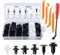 JOPHEK Auto Befestigung Clips, Auto Befestigungsclips Set, 6 Arten Universal Türverkleidung Klammern mit Demontage Werkzeuge, Karosserie Clips Kunststoffniete Befestigungssatz Clips für Auto (5)