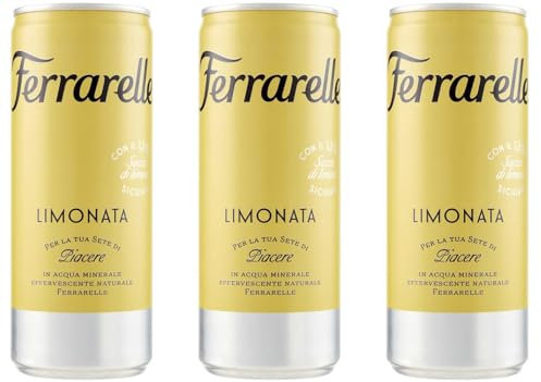 3X Ferrarelle Limonata New Drink Summer Bevanda Analcolica Gassata 250ml