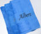 BotoHome ★ Duschtuch 70x140 mit Namen mit Aufhänger ★ Handtuch 50x100 mit Namen Bestickt ★ 500 g/m2 ★ 100% Baumwolle ★ SUPER QUALITÄT ★ Geschenk ★ (Blau, 70 x 140 cm)