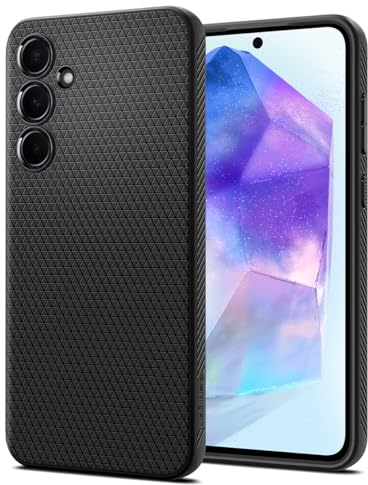 Spigen Cover Liquid Air Compatibile con Samsung Galaxy A55 5G - Nero Opaco