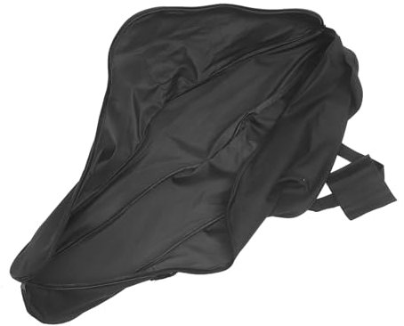 Veemoon Large Capacity Chainsaw Storage Bag Sturdy Canvas Carrying Case for Outdoor Use Black Utility Tote for Lumberjacks and Gardeners