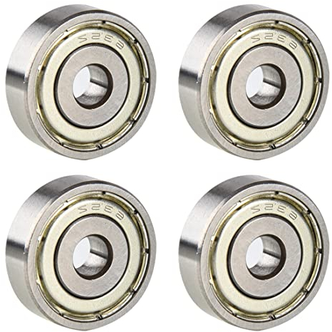 608 ZZ Skateboard kugellager,4 Stück inlineskates zubehör lager Geeignet für ABEC-Lager Kann für Skateboarding oder Inline-Skates verwendet werden usw (8x22x7) mm