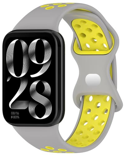 BYISYUE Respirable para Redmi Watch 5/Redmi Watch 4, Silicona Deporte Brazalete Pulsera de Repuesto para Xiaomi Smart Band 8 Pro/Smart Band 9 Pro