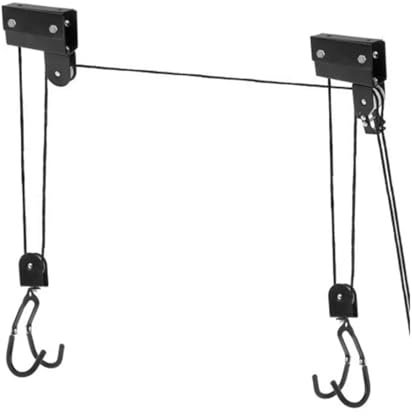 GCYEIDMA Kayak Hoist Set Kayak Hoist Canoe Boat Bike Lift Pulley System Garage Ceiling Storage Rack Bicycle Rack With 15M Rope Capacity Max Load 60KG New