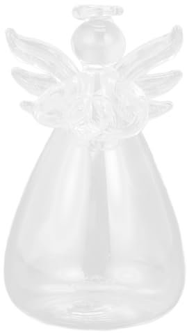 Cabilock Hydroponische Blumenvase Aus Glas Dekorative Pflanzenvase Tafelaufsatz Engel Blumenvase Glasflasche Hoch Dekorativ