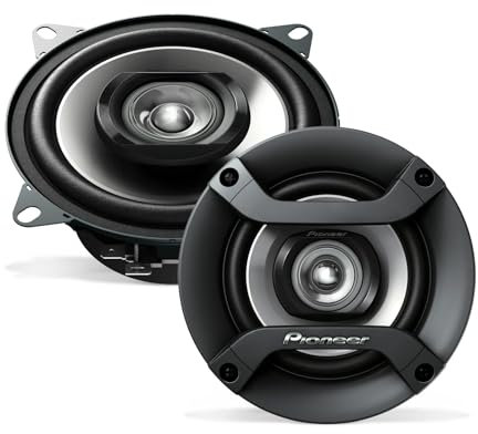 Pioneer TS-F1035R 2-Way Coaxial Car Audio Speakers - Full Range 4 Round Speakers, 150W Max Power (Pair)