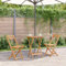 Myheimly Akazienholz Massiv Gartentisch Klappbar Bistrotisch Klapptisch Holztisch Garten Tisch Esstisch Terrassentisch Gartenmöbel Ø 60 x 75 cm