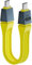 MISYNLON Short Thunderbolt 5 Cable, PD240W USB C to USB C Fast Charging Cable 80Gbps Data Transfer Up to 120Gbps Bandwidth Dual 8K 6K Video Sync Display, for Thunderbolt 5/4/3 USB4 Mac-mini-Yellow